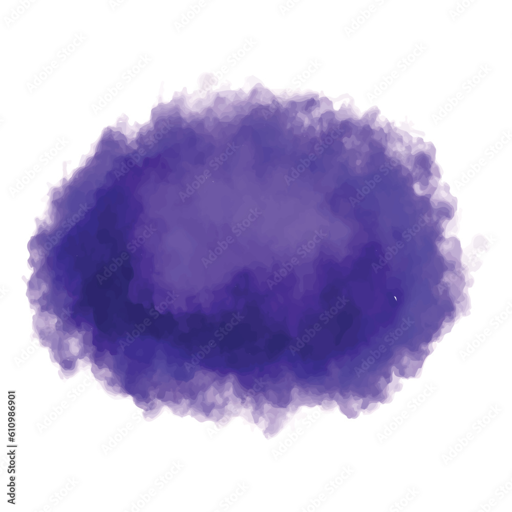 Abstract purple splash watercolor design