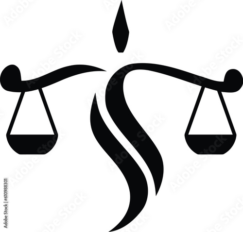 vector S logo with law firm logo