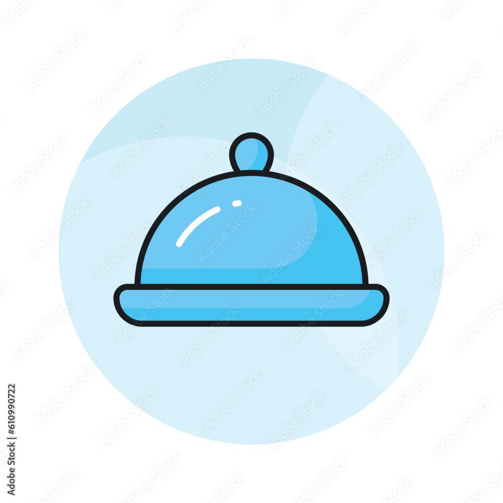 Food service vector design in modern style, cloche icon easy to use and download