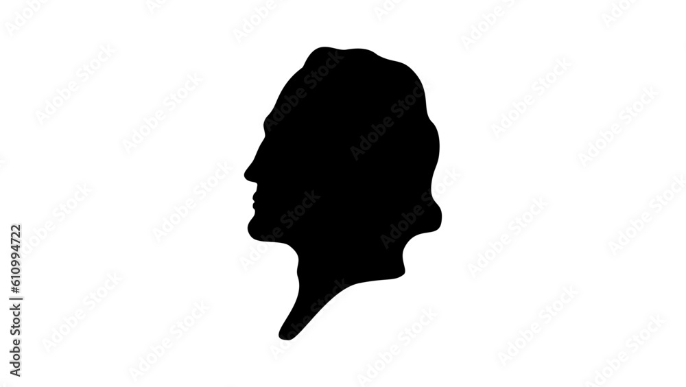 Johann Pachelbel silhouette