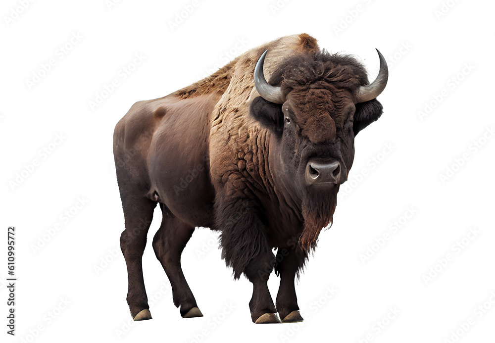 bison buffalo on transparent background bison buffalo on transparent background