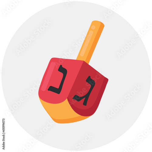 Dreidel icon clipart avatar logotype isolated vector illustration