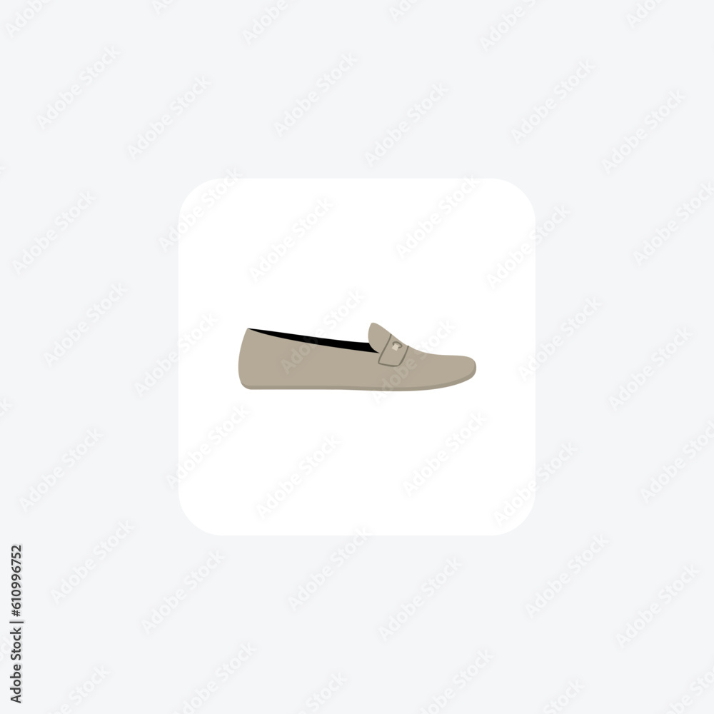 Loafers Sophisticated Slip-OnsSimple and sleek Flat Icon Design on White background
Loafers Sophisticated Slip-OnsSimple and sleek Flat Icon Design on White background