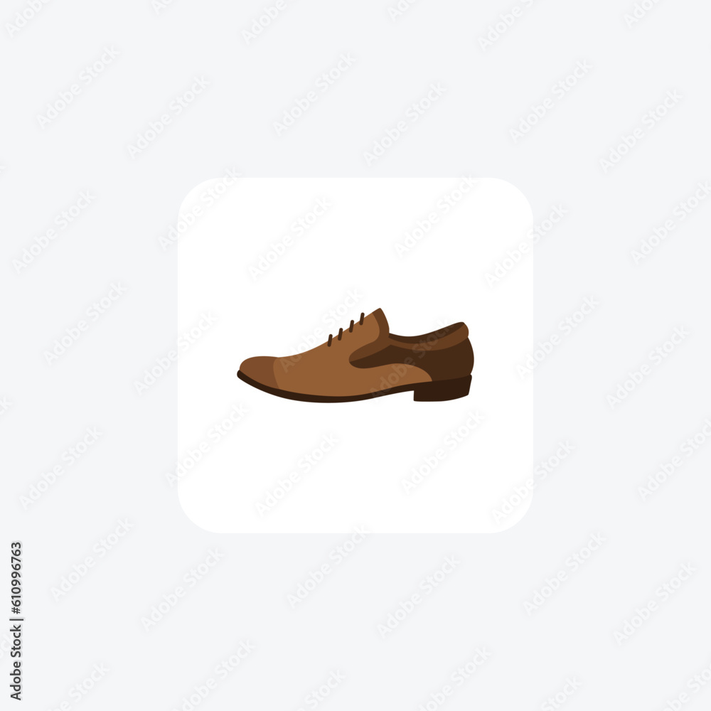 Oxfords Timeless Classics Vector Flat Icon Isolated on white Background

