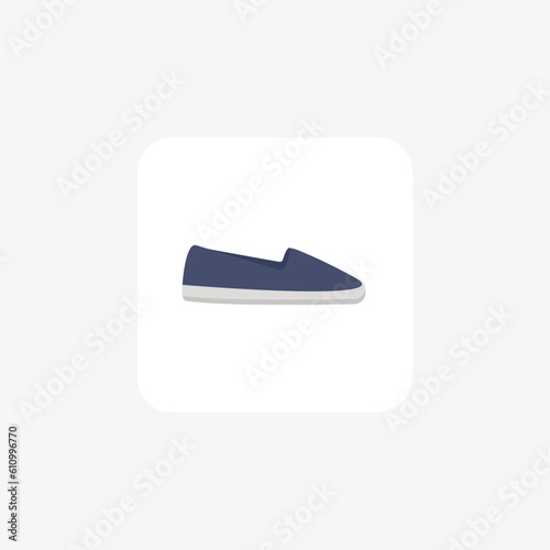  Espadrilles Trendy Espadrilles Vector Flat Icon Isolated on white Background

