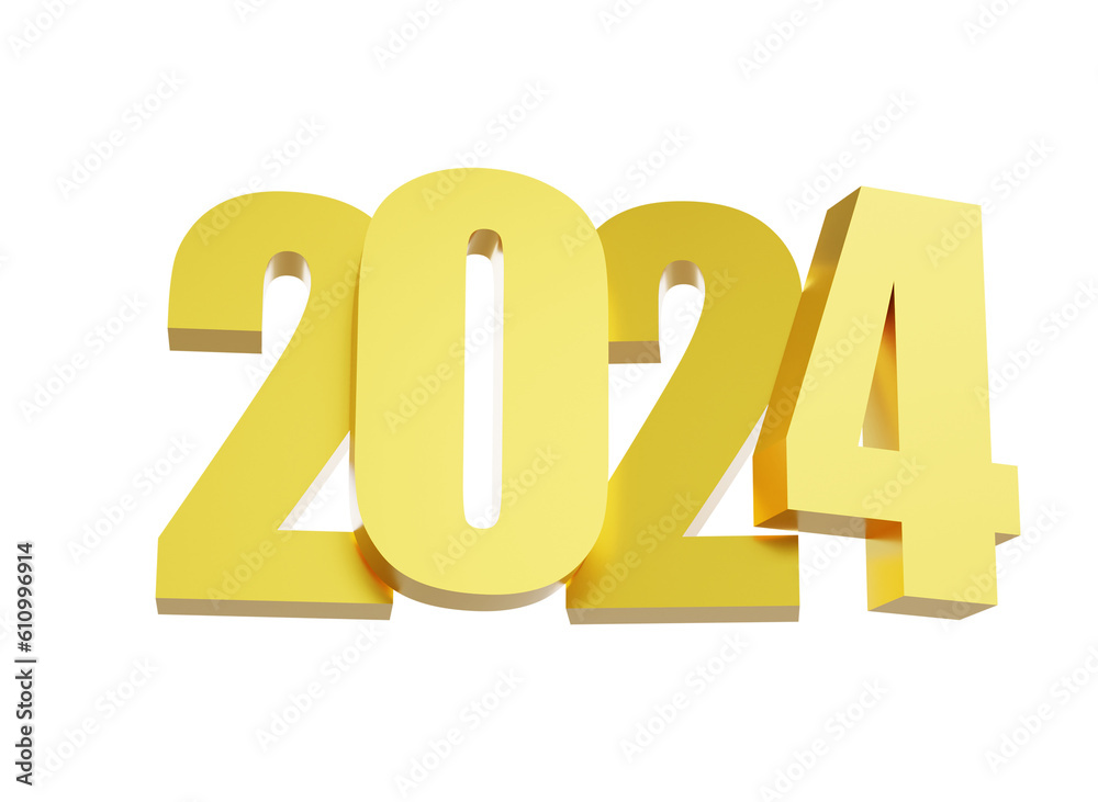 Happy New Year 2024 with shiny 3D golden numbers isolated transparent png. Holiday gold celebration design. Premium element for posters, banners, calendar and greeting card Happy New Year 2024 with shiny 3D golden numbers isolated transparent png. Holiday gold celebration design. Premium element for posters, banners, calendar and greeting card