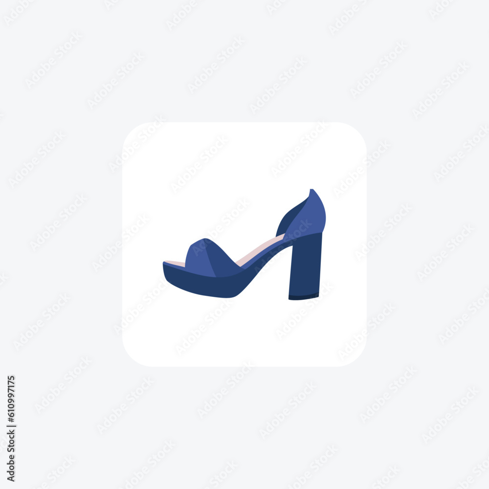 Open-Toe Shoes Bare Elegance Simple and sleek Flat Icon Design on White background
Open-Toe Shoes Bare Elegance Simple and sleek Flat Icon Design on White background