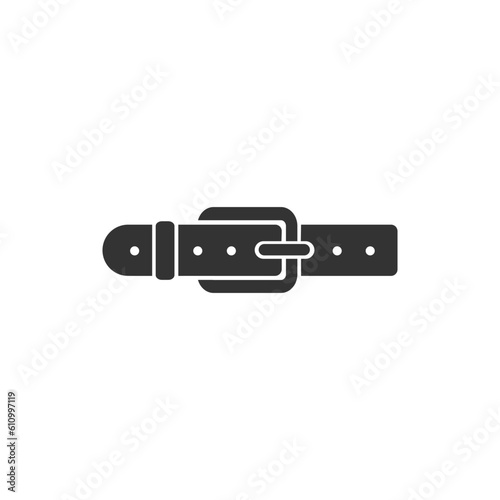 Belt icon illustration isolated vector sign symbol in flat