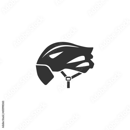 Bicycle helmet icon isolated white background vector sign