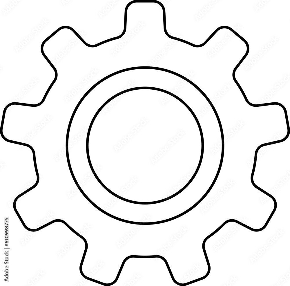 Gear icon. Connected cogs gears. Business Gear wheel isolated on white background. Vector illustration. Gear icon. Connected cogs gears. Business Gear wheel isolated on white background. Vector illustration.