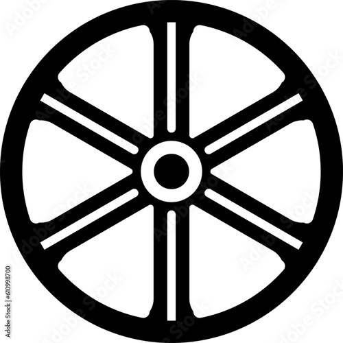 Wheel rims car and truck wheels vector illustration.