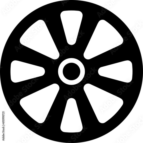 Wheel rims car and truck wheels vector illustration.