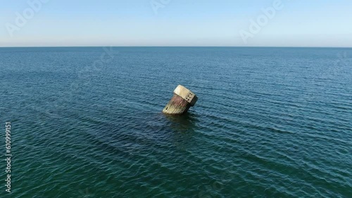 Ostseestöpsels in Westermarkelsdorf an der Ostsee Insel Fehmarn, Luftaufnahme, Drohnenaufnahme photo