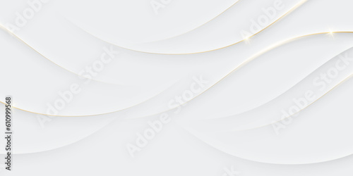 White background with golden lines