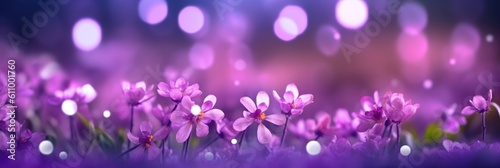 Soft and dreamy lilac background. Concept of depth and charm. Generative AI