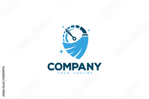Creative logo design designated to the cleaning industry.
