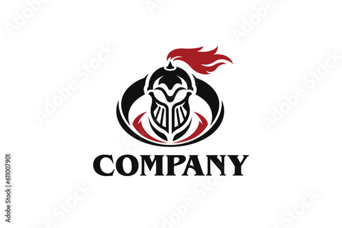 Creative logo design depicting a warrior - Logo Design Template	
