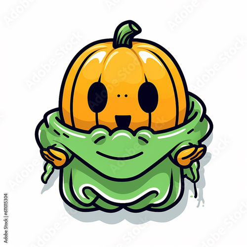 cute little halloween cartoon halloween icon halloween carnival halloween logo