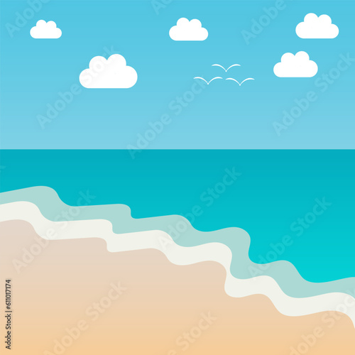 summer beach background good for wallpaper, website, background, social media