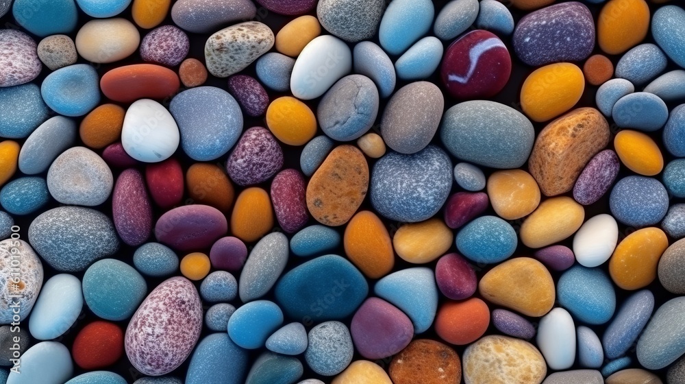 Illustration of a pile of rocks in a natural environment. Generative ai Illustration of a pile of rocks in a natural environment. Generative ai