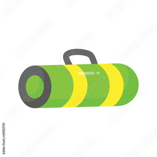 Roll Mat vector in modern style, isolated on white background