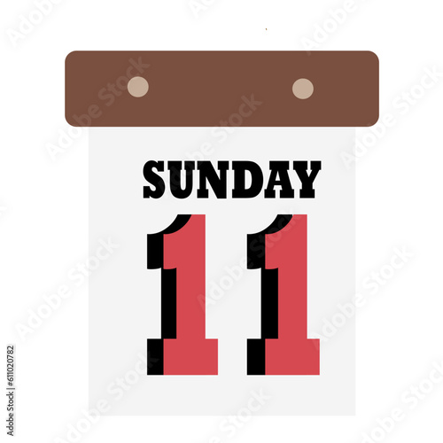calender hand drawn stationery vector