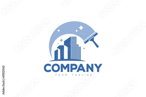 Creative logo design designated to the cleaning industry.
