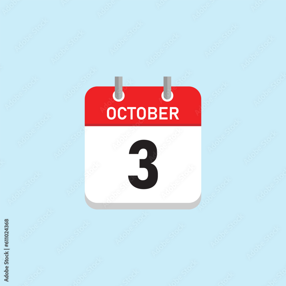 October 3 Concept Design. Vector Illustration. October 3 Concept Design. Vector Illustration.
