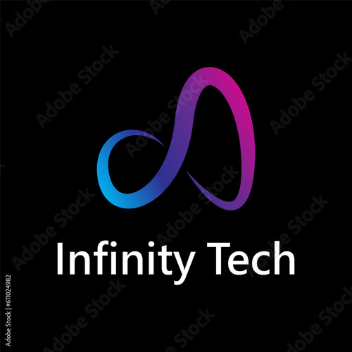Infinity technology logo design, infinity technology icon design.