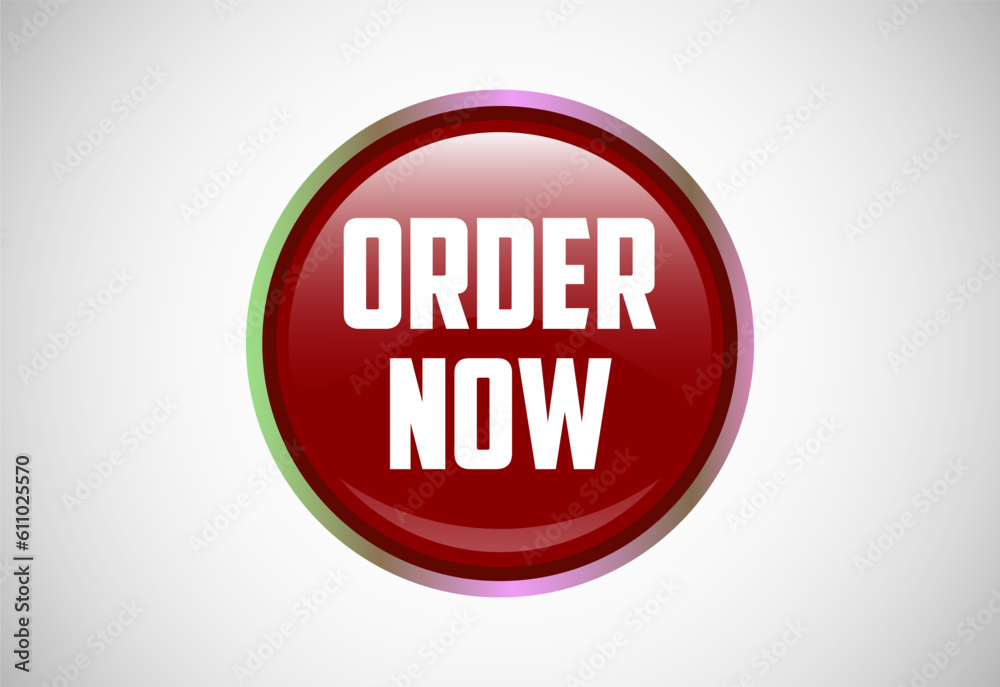 Order now button. Order now sign, key, push button, seal illustration design Order now button. Order now sign, key, push button, seal illustration design