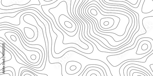 Topographic map background geographic line map with elevation assignments. Modern design with White background with topographic wavy pattern design.paper texture Imitation of a geographical map shades