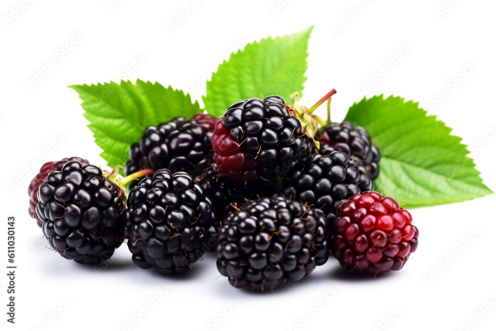 Blackberry isolated on white background Blackberry isolated on white background