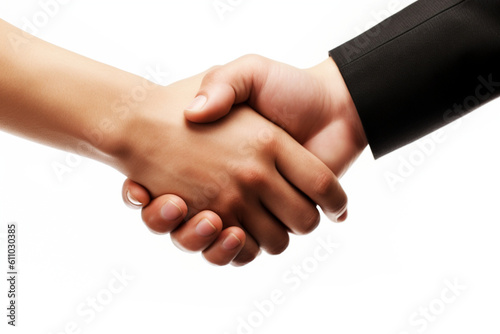 closeup view of handshake