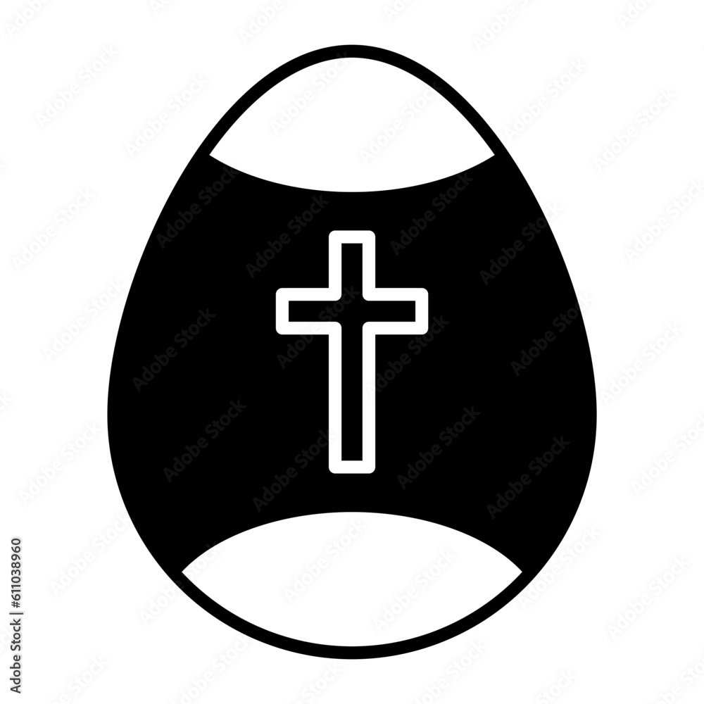 Fototapeta premium Egg Glyph Icon
