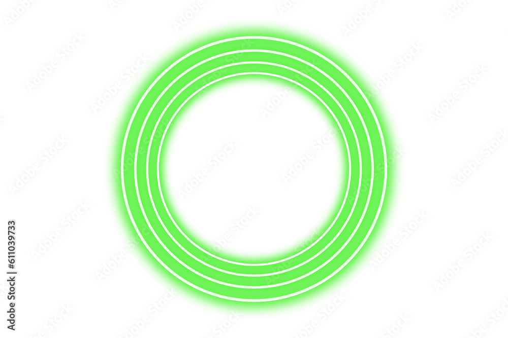Neon green circle frame png Neon green circle frame png