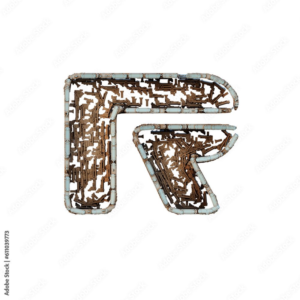 Micro Future 3D Alphabet or PNG Letters Micro Future 3D Alphabet or PNG Letters