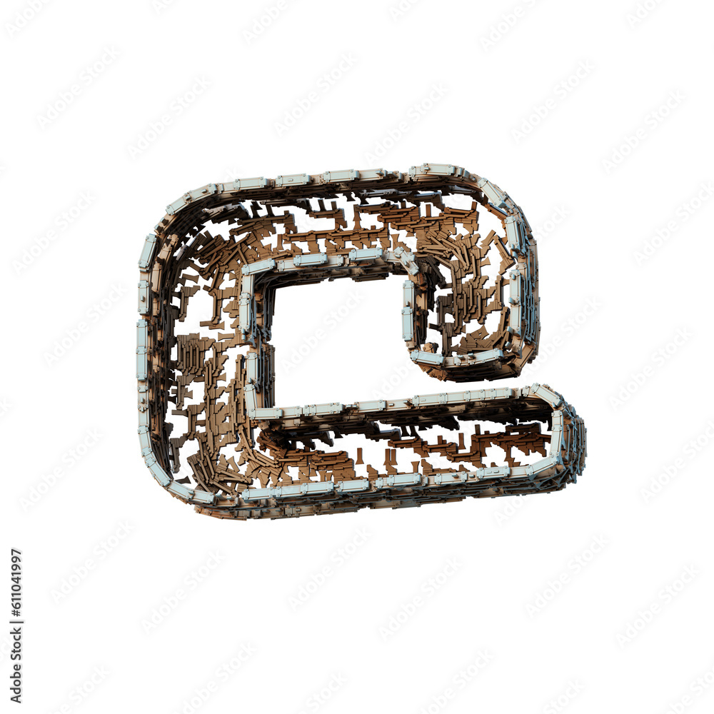 Micro Future 3D Alphabet or PNG Letters Micro Future 3D Alphabet or PNG Letters