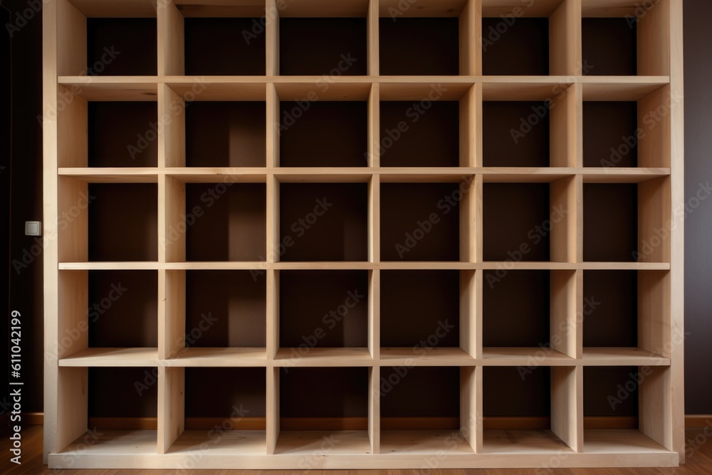 diy project of building a bookshelf from scratch, with step-by-step instructions, created with generative ai