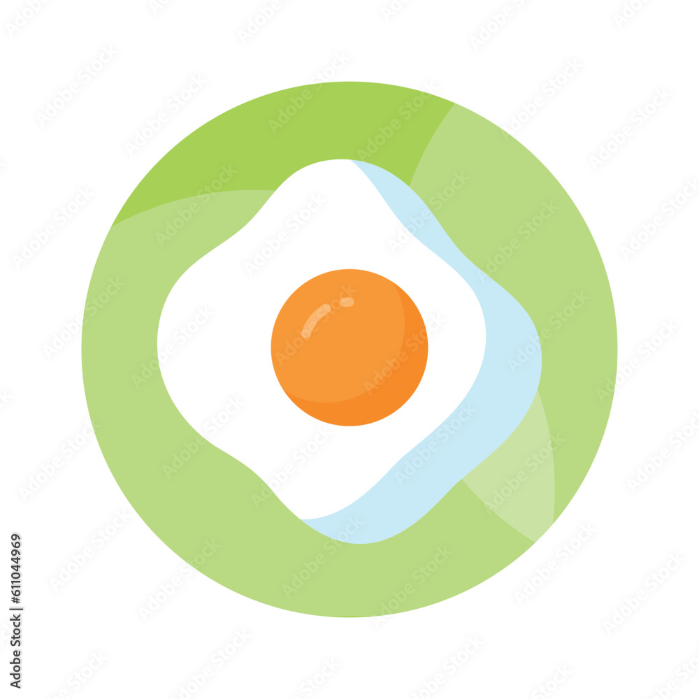 A beautifully designed vector of fried egg in trendy style, ready to use icon A beautifully designed vector of fried egg in trendy style, ready to use icon
