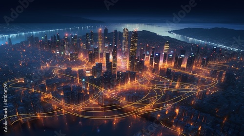 Digital Network  Urban  5G  Highspeed Internet  Generative AI  