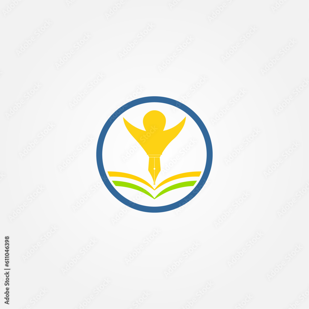 Happy Learning Logo Vector Design, suitable for education logos