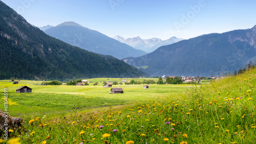 The beautiful Wildschönau region lies in a remote alpine valley at around 1,000m altitude on the western slopes of the Kitzbühel Alps photo