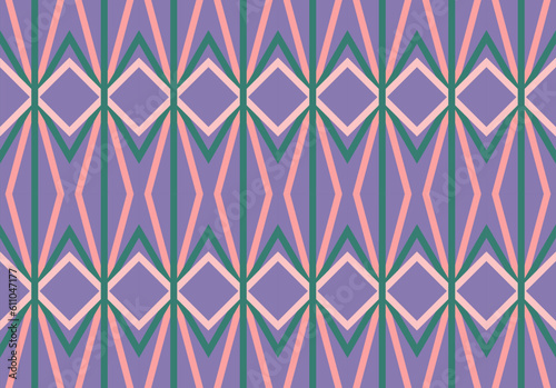 geometric ethnic oriental traditional seamless pattern design for background