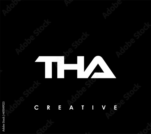 THA Letter Initial Logo Design Template Vector Illustration