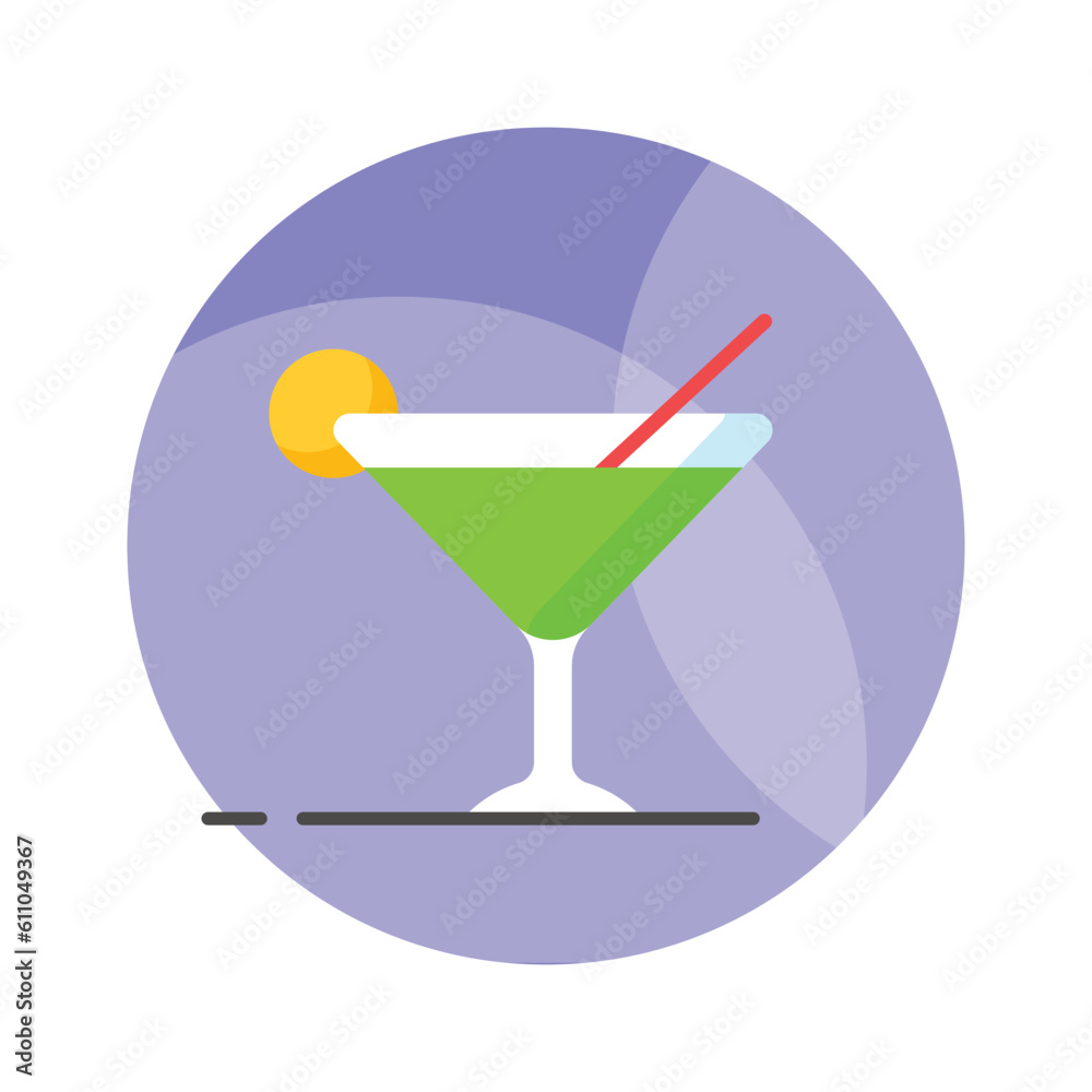 A glass of fresh drink with piece of lemon showing concept icon of summer drink A glass of fresh drink with piece of lemon showing concept icon of summer drink