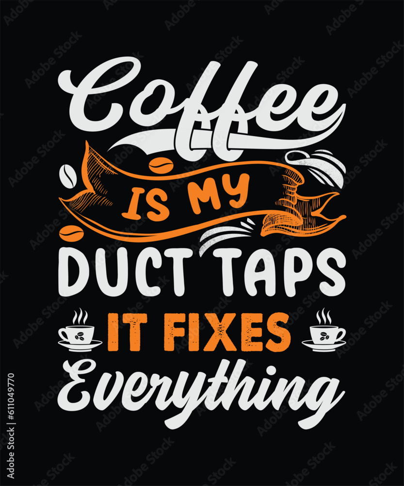 coffee t-shirt design, typography, clothing, cup,