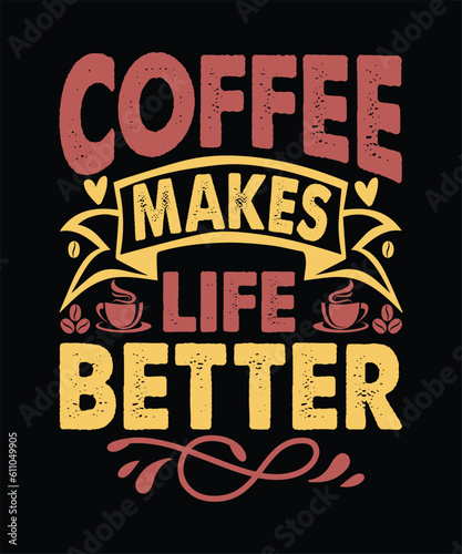 coffee t-shirt design, typography, clothing, cup,