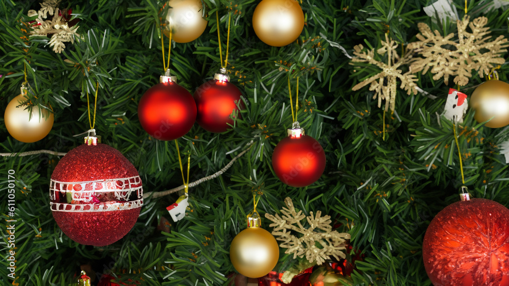 Beautiful christmas tree decorations - generative ai