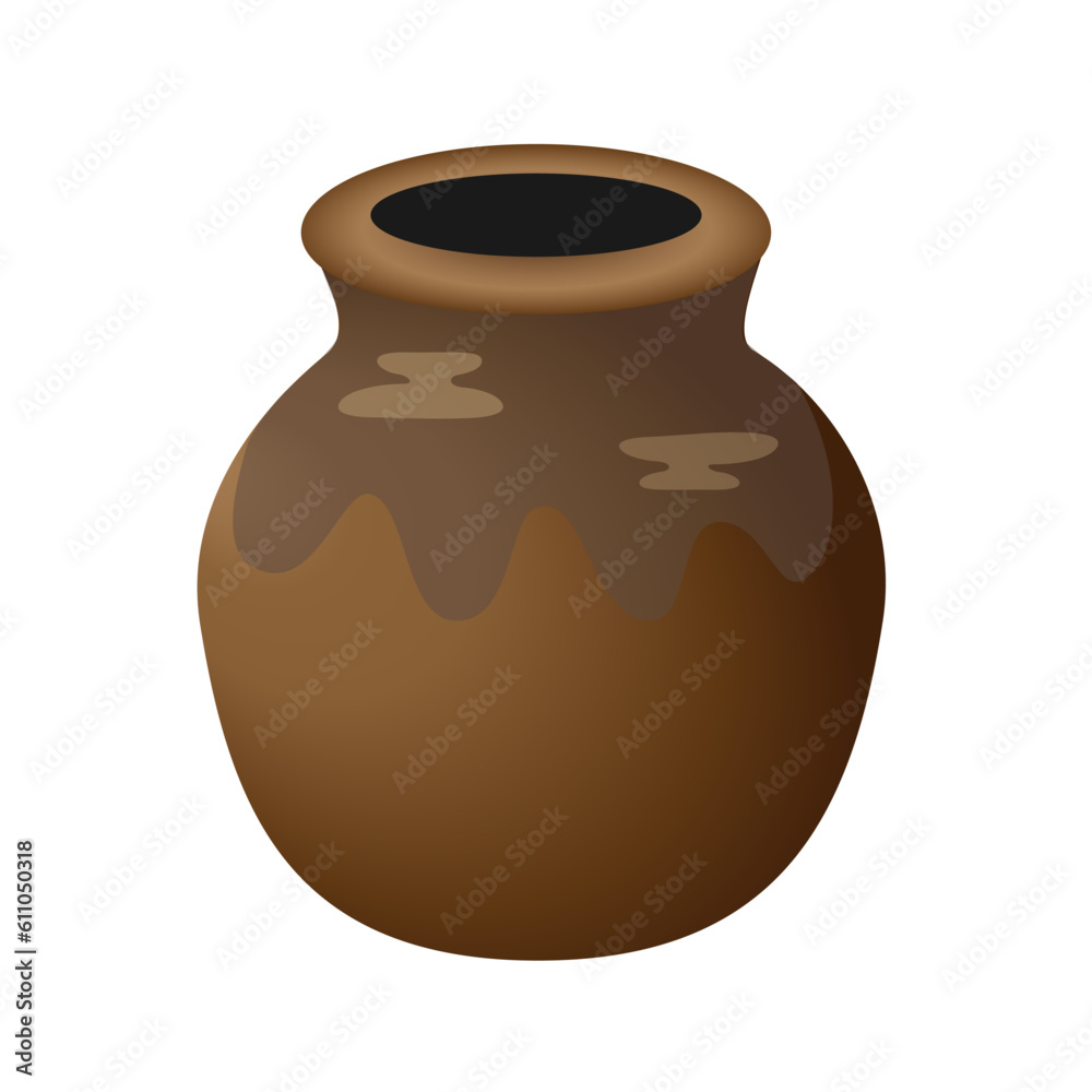 Illustration of a jar on a white background. Illustration of a jar on a white background.