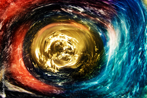 Photography Colored circulating matter